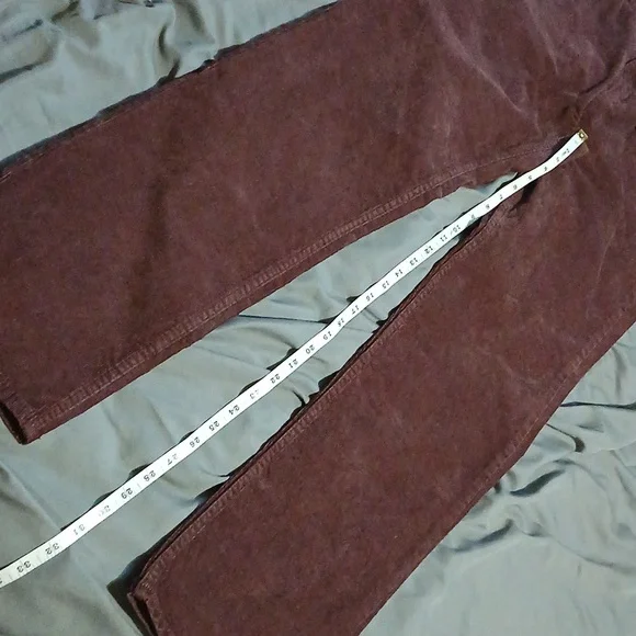 Banana Republic Men's Corduroy‎ Pants - Deep Burgundy. Sz.34 X32 Slim. NWT - Picture 3 of 16